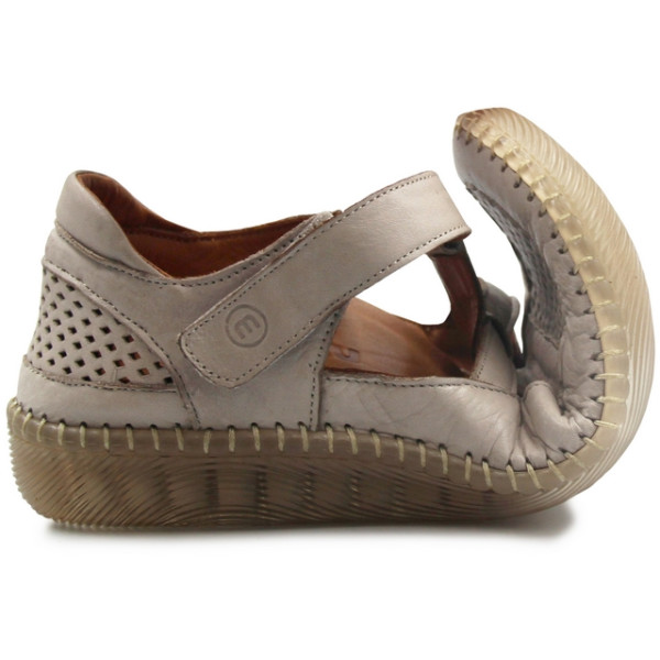 Półbuty Damskie Elastyczne Barefoot Miękkie Na Wiosnę Lato Manitu 840071-08 beige