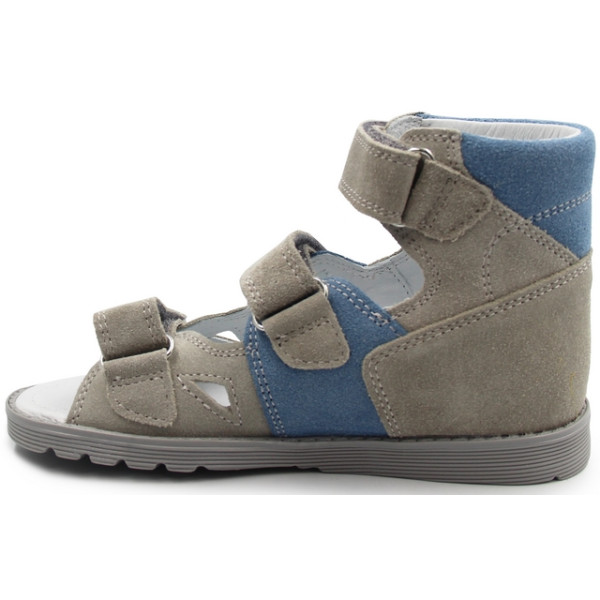 Sandały dla chłopca do przedszkola ze skóry naturalnej Bartek 81804-020