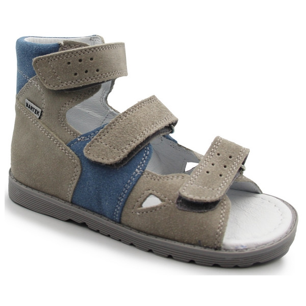 Sandały dla chłopca do przedszkola ze skóry naturalnej Bartek 81804-020