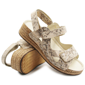 Sandały Damskie Skórzane...