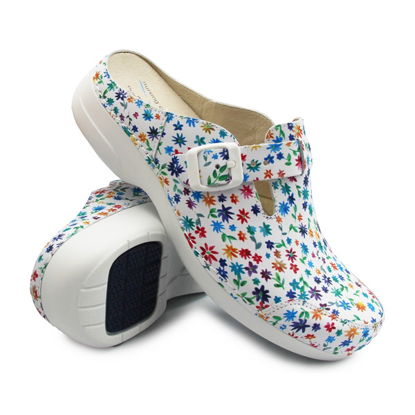 Klapki Damskie Do Pracy Nursing Care Noruega Flowers pe94f4