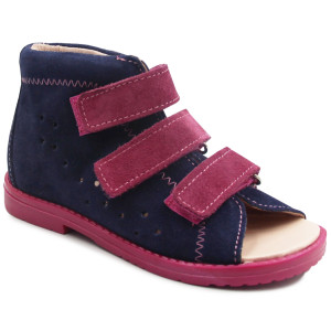 Sandały ortopedyczne z obcasem thomasa dla dziewczynki do przedszkola Dawid