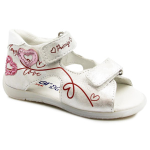 Sandały Dla Dziewczynki Błyszczące Srebrne Primigi 39100022