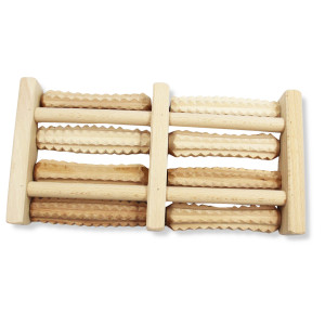 Drewniany Masażer Do Stóp Czterorzędowy 8 Rolkowy ms-04 a Tylmax