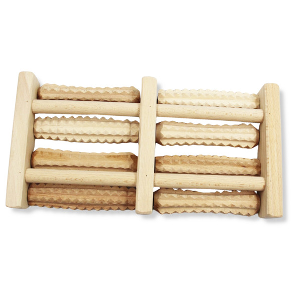 Drewniany Masażer Do Stóp Czterorzędowy 8 Rolkowy ms-04 a Tylmax