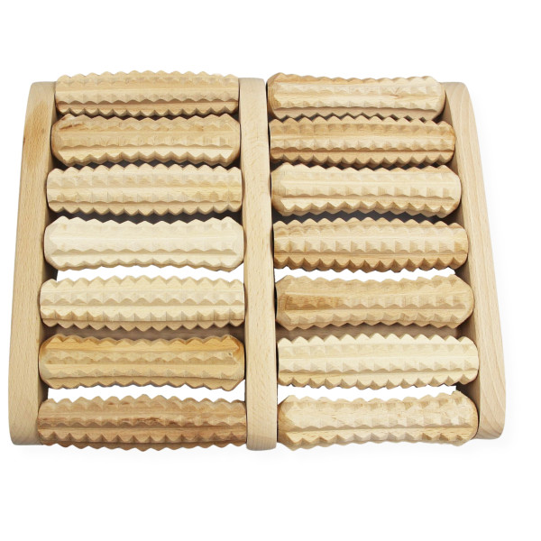 Masażer Drewniany Do Stóp Szeroki Siedmiorzędowy 14-rolkowy ms-07 Tylmax