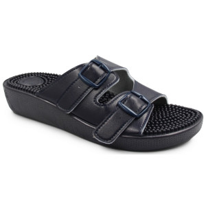 Masujące Klapki Damskie Do Pracy Fakirki 03/C2F Blue SILVA