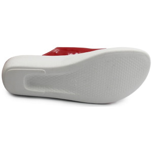 Klapki Dla Kobiet Masujące Czerwone 03/C2F Rosso Vernice SILVA