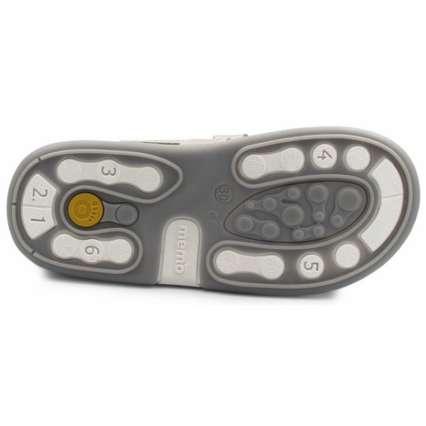 Skórzane wysokie sandały dla dziewczynek na lato na rzepy MEMO IRIS