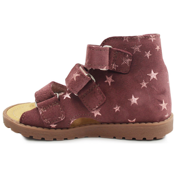 Kapcie do przedszkola dla dziewczynek z obcasem thomasa wrzos gwiazdka Mrugała 45