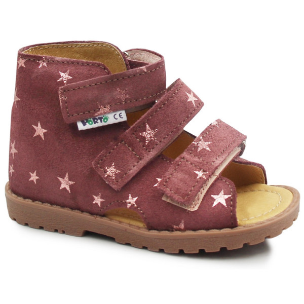 Kapcie do przedszkola dla dziewczynek z obcasem thomasa wrzos gwiazdka Mrugała 45