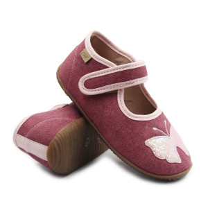 Papcie Dla Dziewczynki z Motylkiem Emel ek 4000C-2