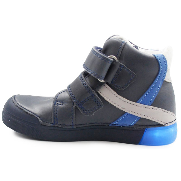 Buty Na Jesień Dla Chłopca DD Step a068-398M Royal Blue Świecąca Podeszwa LED
