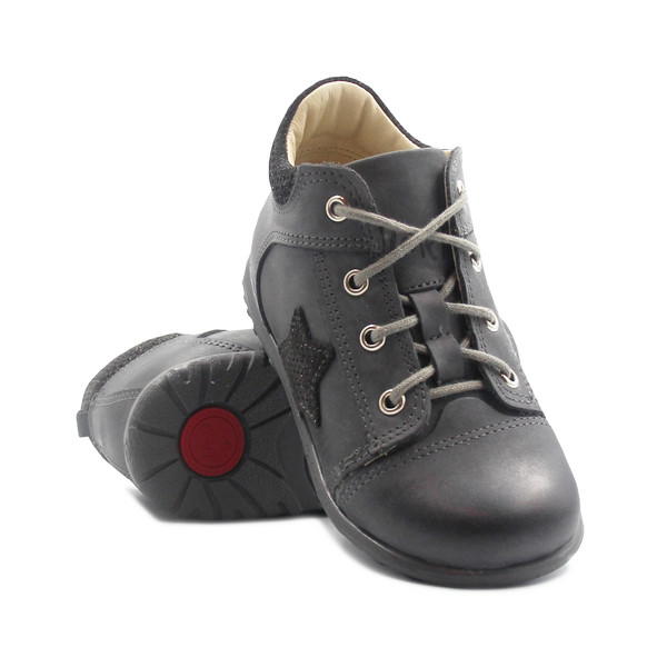 Chłopiece Szare Trzewiki Jesienne Do Nauki Chodzenia Emel e 2069g-2