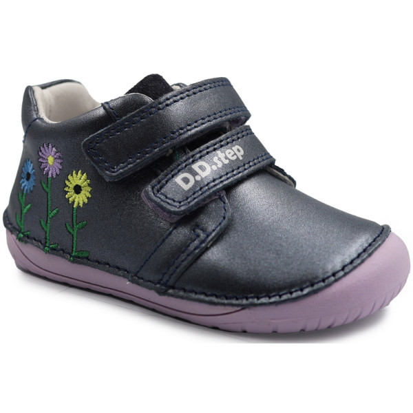 Buty Na Jesień Dla Dziewczynki Kwiatuszki BAREFOOT DD STEP S070-42771AQ