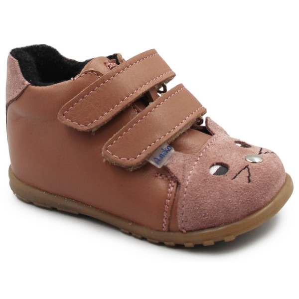 Ocieplane Buty Dla Dziewczynki Na Wiosnę Ameko a19-Kiti-Winter-Mauve
