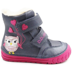 Buty zimowe dziewczęce śniegowce ocieplane DD STEP W029-362AY