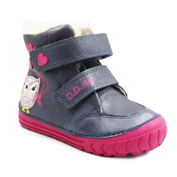 Buty zimowe dziewczęce śniegowce ocieplane DD STEP W029-362AY