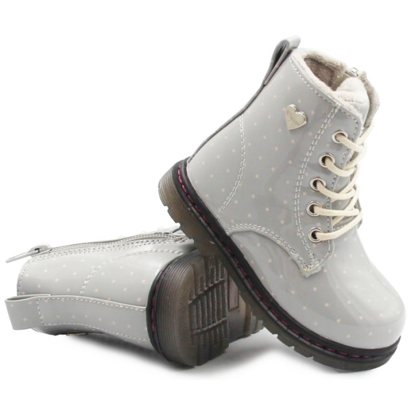 Kozaczki Dla Dziewczynek Na Jesień i Zimę Wojtyłko 1z21006s Popiel