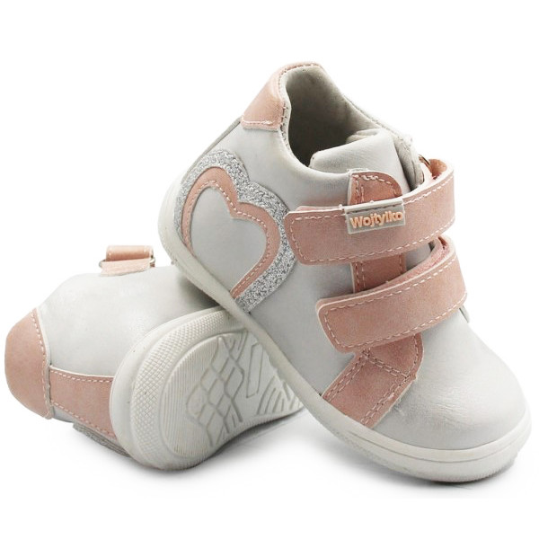 Buty Na Wiosnę Dla Dziewczynki Wojtyłko 2t24386 Srebrny
