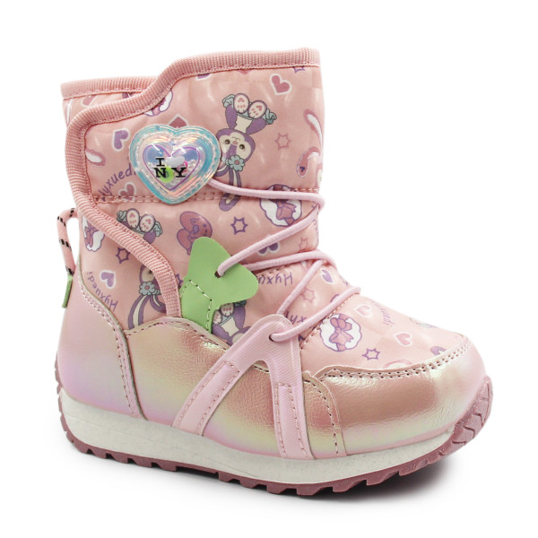 Buty Zimowe Dla Dziewczynki Śniegowce Wojtyłko 2zś25074R Róż