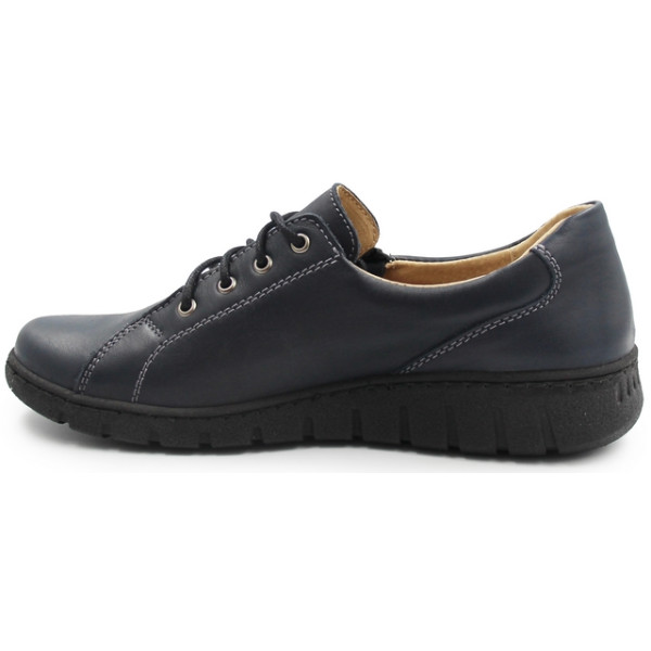 Damskie Buty Na Wiosnę Skórzane Helios 429 granat