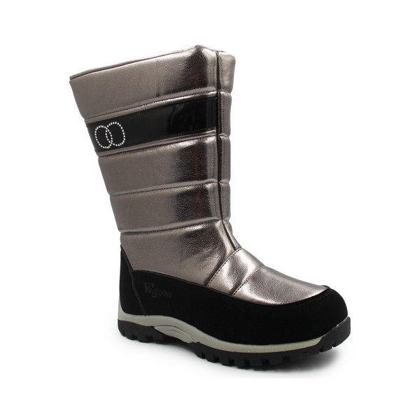 Śniegowce Wysokie Dziewczęce Ocieplane Kozaki Wojtyłko 5z24100 Złoty