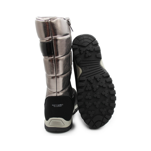 Śniegowce Wysokie Dziewczęce Ocieplane Kozaki Wojtyłko 5z24100 Złoty