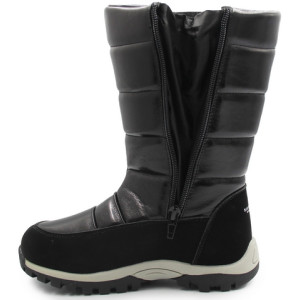 Kozaki Dla Dziewczynki Wysokie Śniegowce z Membraną Wojtyłko 5z24100 Czarny