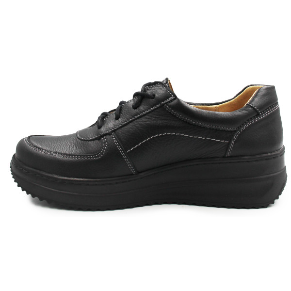 Skórzane Buty Damskie Na Wiosnę Czarne Helios 419