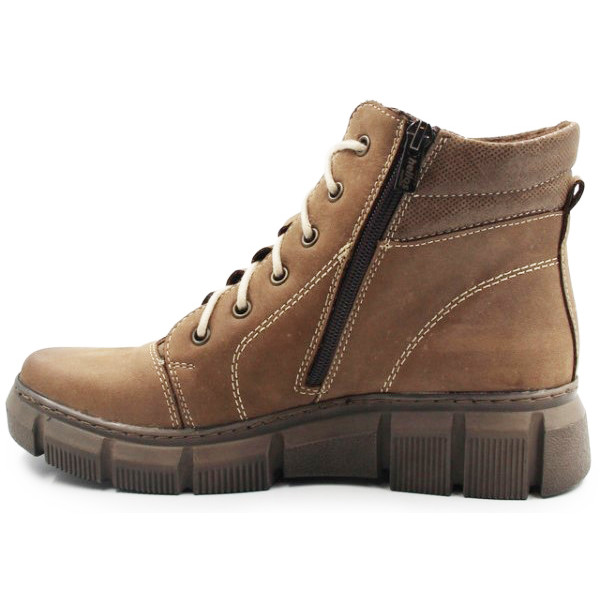 Damskie Buty Na Zimę Ocieplane Botki Helios 562 S.C. Beż