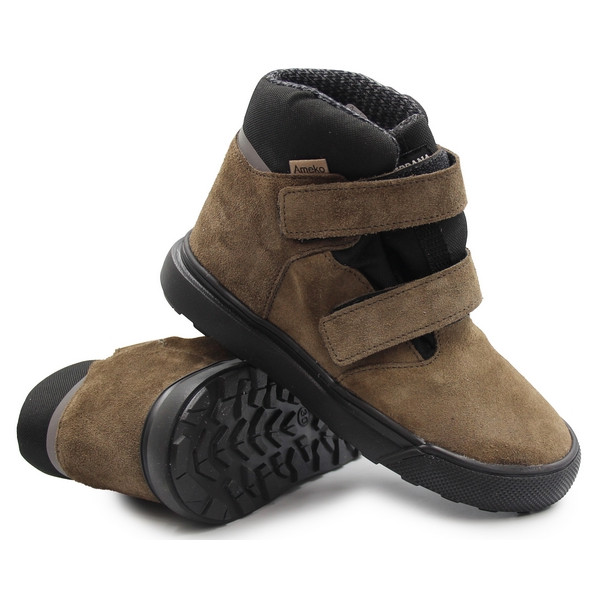 Buty Dla Chłopca Lekko Ocieplane Na Jesień i Zimę Ameko Robin Sepia