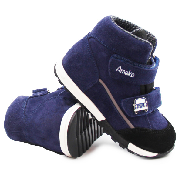 Buty dla chłopca Wiosna Jesień z Dodatkową Wkładką Ocieplaną Ameko Lucky-Navy
