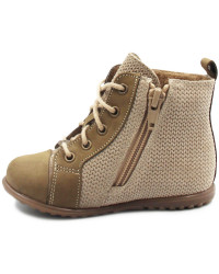 Trzewiki ocieplane dla dziewczynek do nauki chodzenia Emel EY 1428C-1