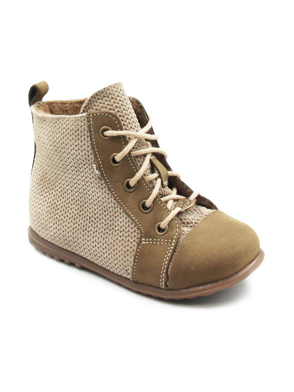 Trzewiki ocieplane dla dziewczynek do nauki chodzenia Emel EY 1428C-1