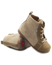 Trzewiki ocieplane dla dziewczynek do nauki chodzenia Emel EY 1428C-1