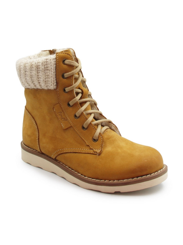 Młodzieżowe Trzewiki Ocieplane Ze Skóry Naturalnej Emel ev 2526