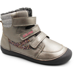 Dziewczęce Buty Zimowe Ocieplane Barefoot Młodzieżowe Zimowe DD STEP W063-4274CL
