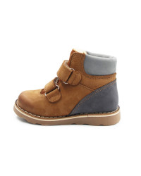 Trzewiki ocieplane dla chłopca do nauki chodzenia na zimę Emel ev2723-11