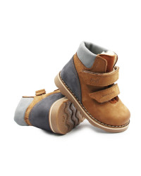 Trzewiki ocieplane dla chłopca do nauki chodzenia na zimę Emel ev2723-11