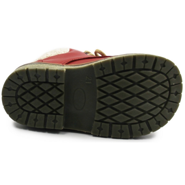 Ocieplane Czerwone Kozaki Dziecięce Emel e 2540a-4