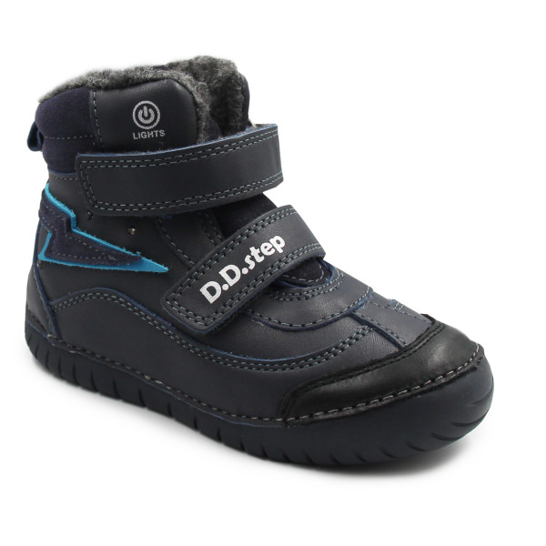 Buty Na Zimę Dla Chłopca Ocieplane LED DD STEP W050-42707M