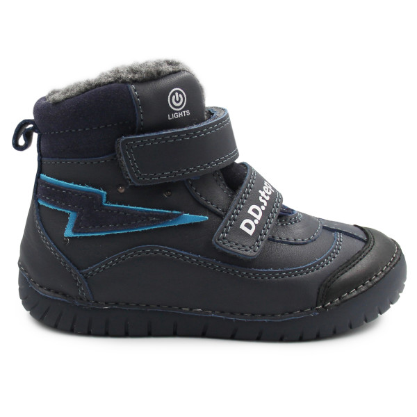 Buty Na Zimę Dla Chłopca Ocieplane LED DD STEP W050-42707M