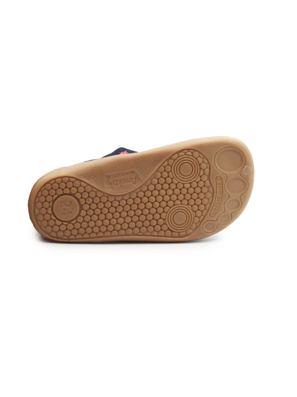Kapcie Dla Dziewczynki Barefoot Ameko Noel Kokardki