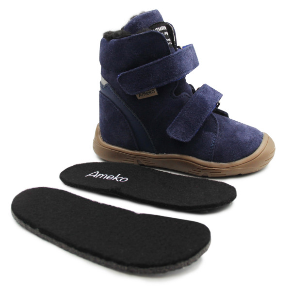 Buty Zimowe Dla Chłopczyka + Dodatkowa Wkładka Ameko Dudu-Navy