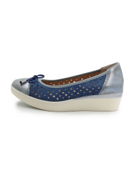 Baleriny Na Koturnie Damskie Na Wiosnę Lato Grunland sc1784 Auge Scarpe Donna Jeans