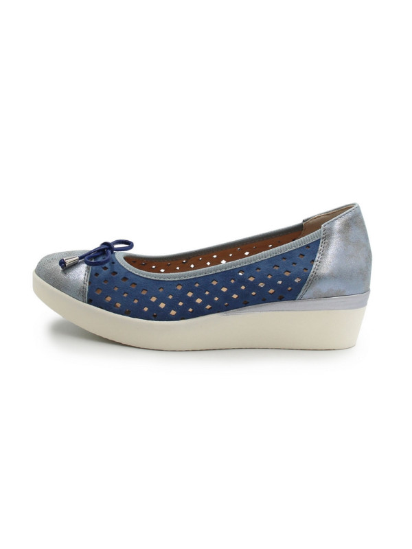Baleriny Na Koturnie Damskie Na Wiosnę Lato Grunland sc1784 Auge Scarpe Donna Jeans