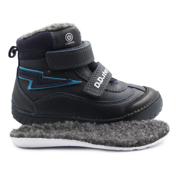 Buty Na Zimę Dla Chłopca Ocieplane LED DD STEP W050-42707M