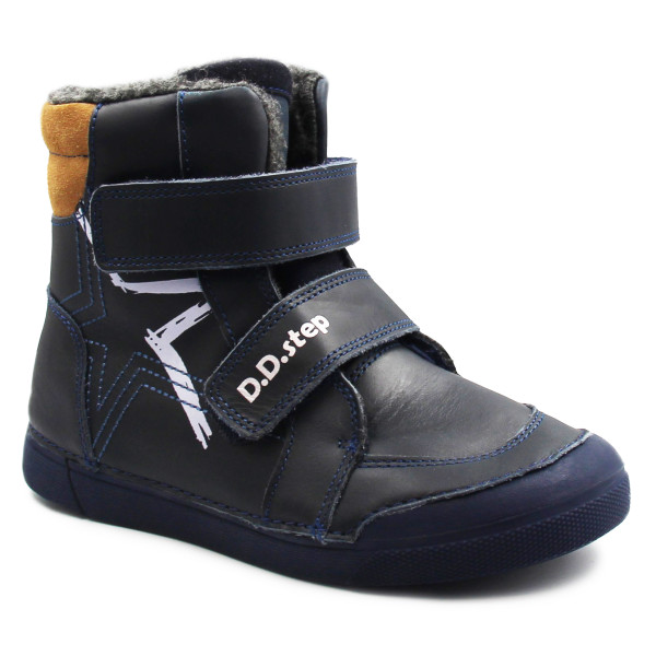 Buty Dla Chłopca Ocieplane Wyjmowana Wkładka DD STEP W068-42921BL