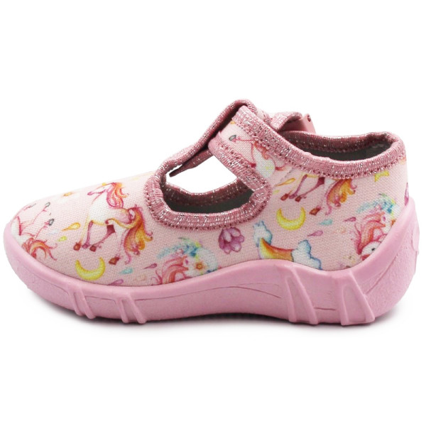 Kapcie dla dziewczynki do przedszkola Wojtyłko Zuzia 22 róż